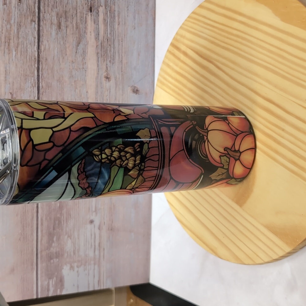 Stained Glass Vintage Truck 20oz Stainless Tumbler - Picture 3 of 4